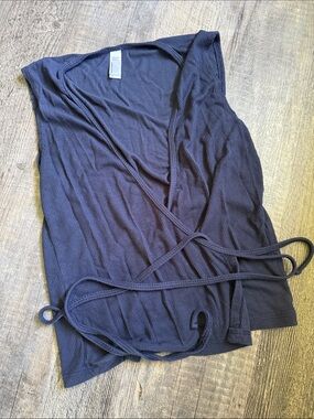American Apparel Navy Ribbed Tank Top